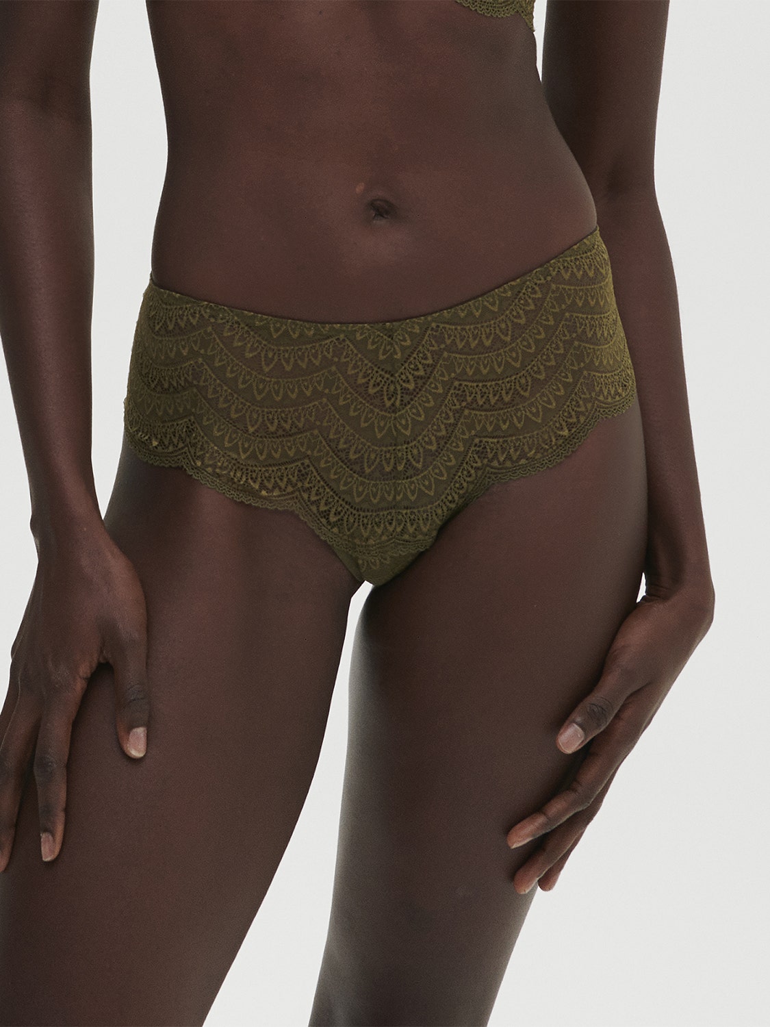 Simone Perele Women's Orphee Boyshort - Sheer Mesh With Floral Embroidery & Satin Trim - View #8