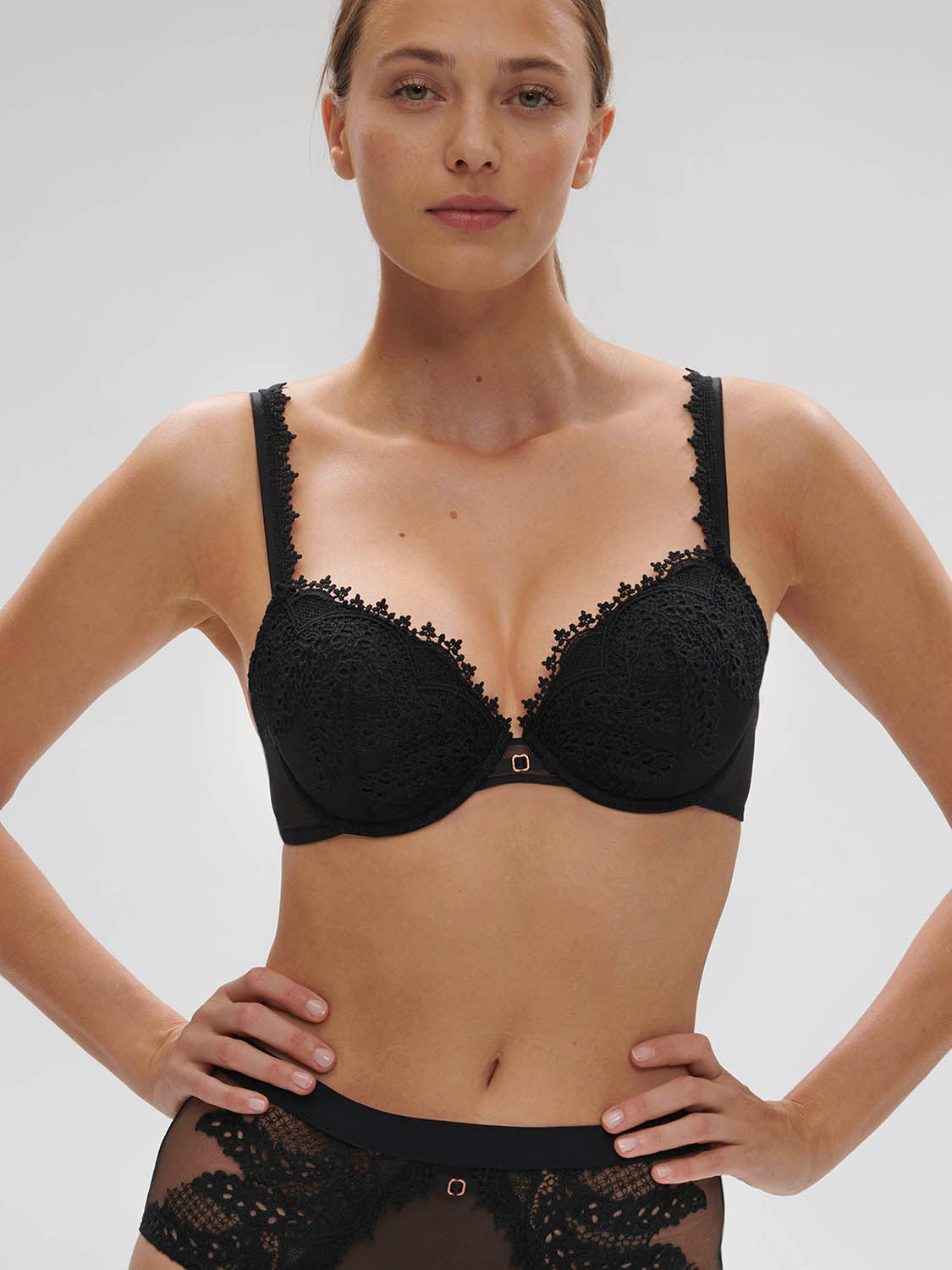 Haut Maillot De Bain Push-Up Simone Pérèle – Taille 85B / 70B EU – Orange Féerie