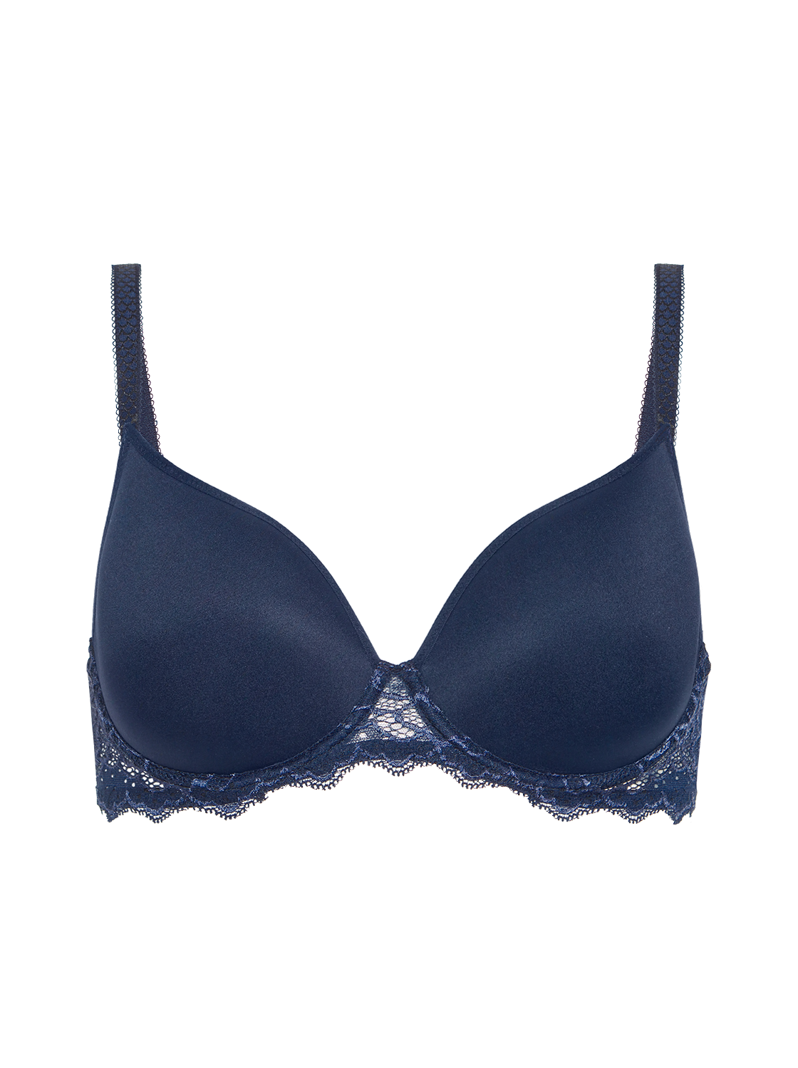 Caresse 3D Plunge Bra Ink Blue Simone Perele