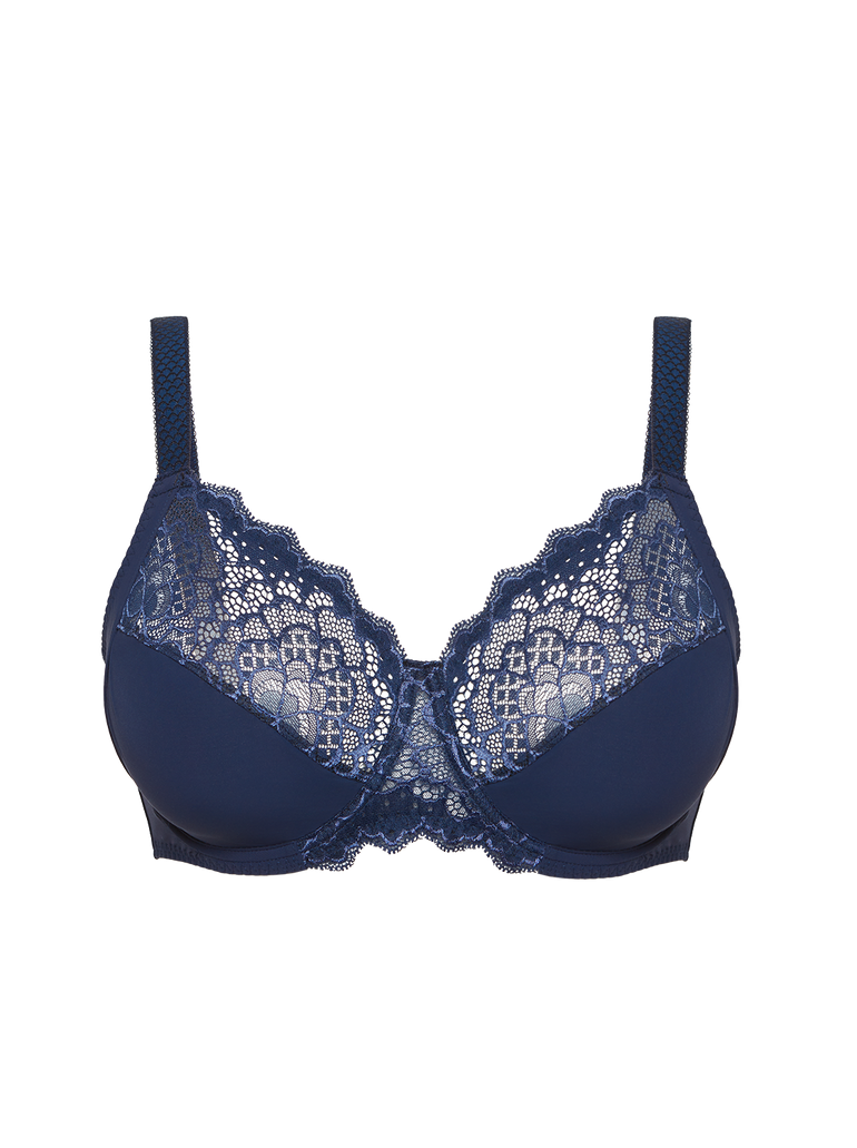 Caresse Full Cup Bra Ink Blue Simone Perele