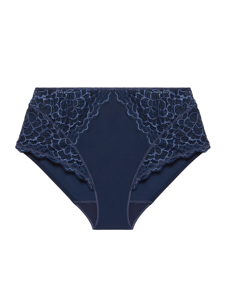 Caresse Retro Brief Panty Ink Blue Simone Perele