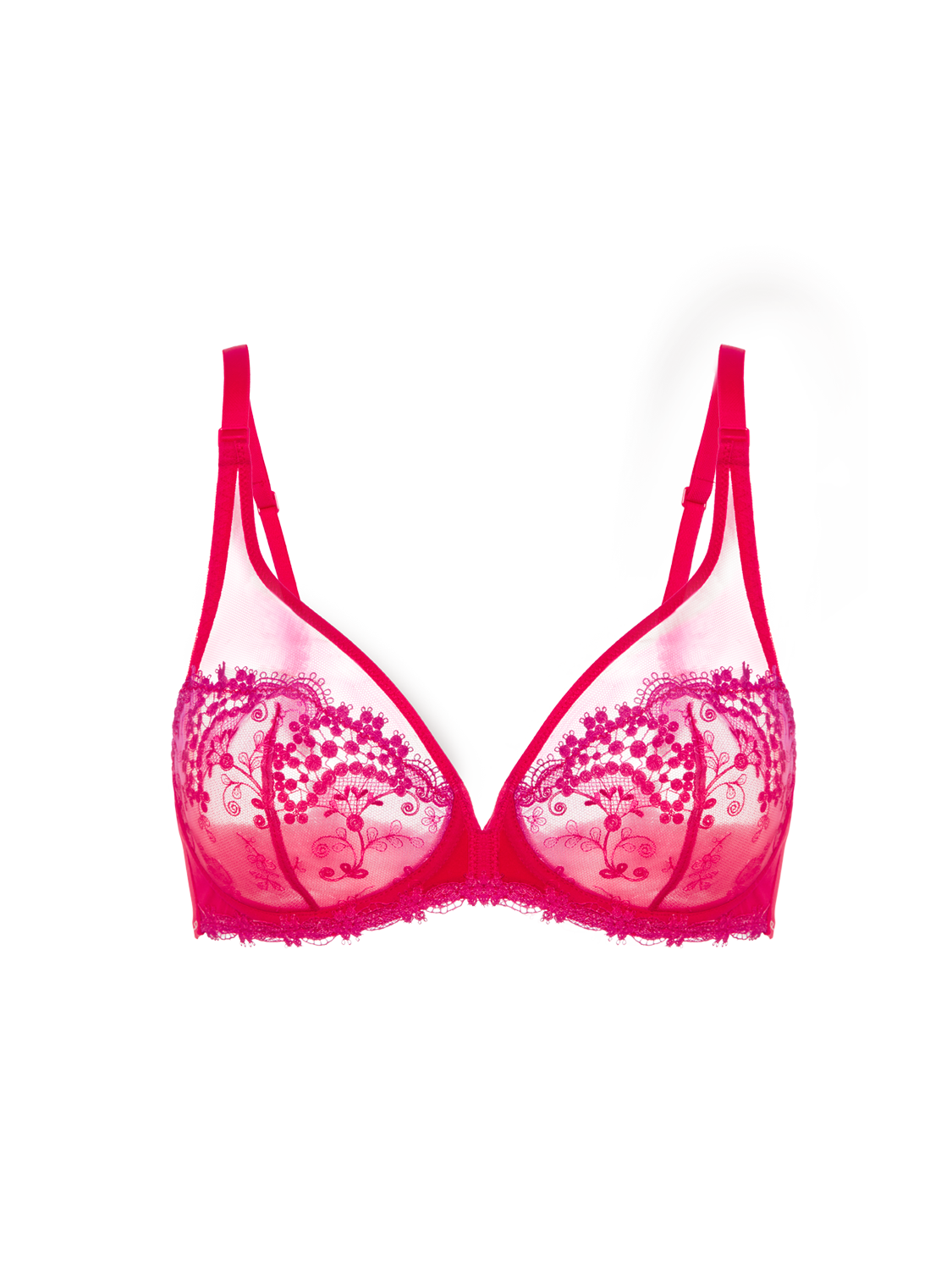 Wish Full Coverage Plunge - Rainbow Red