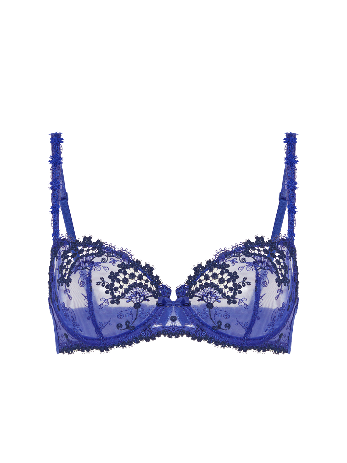 Wish Sheer Demi Bra Electric Blue Simone Perele