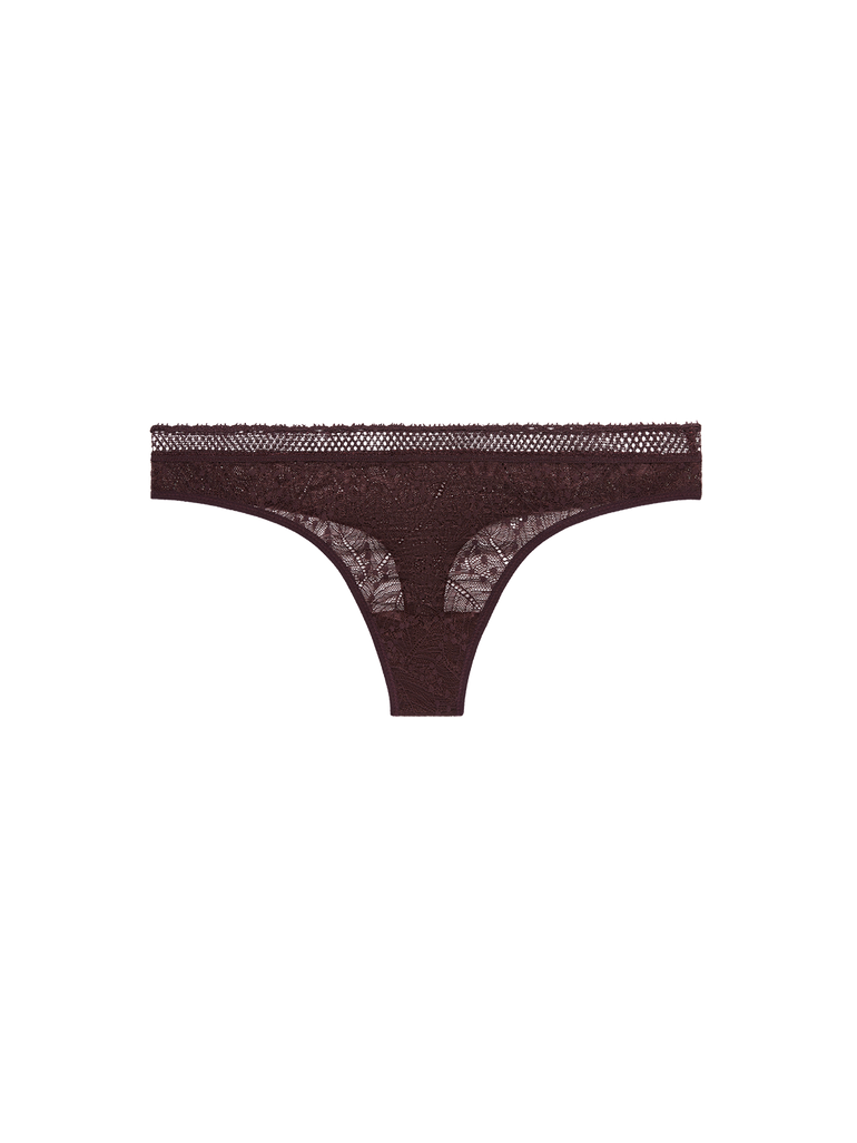 Simone Perele Comete Tanga Panty Dark Brown