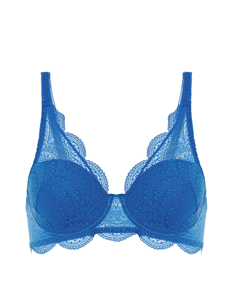 Karma Triangle 3D Demi Bra Myosotis Blue Simone Perele