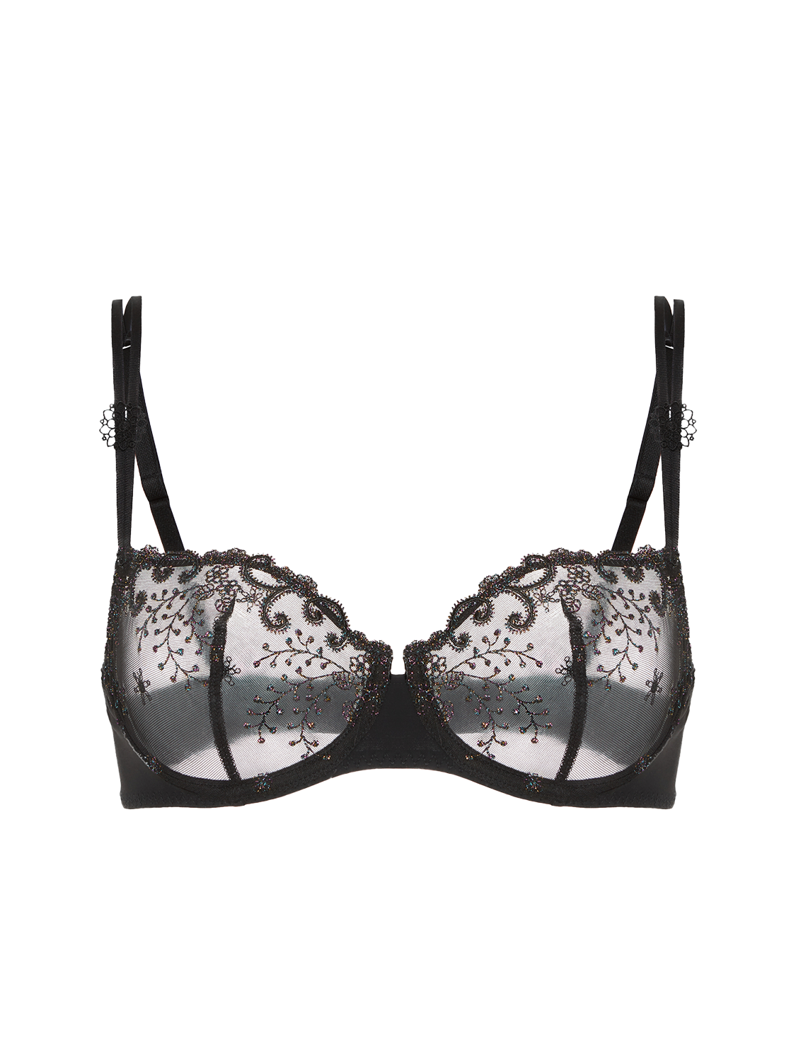 Delice Sheer Demi Bra Gem Black Simone Perele