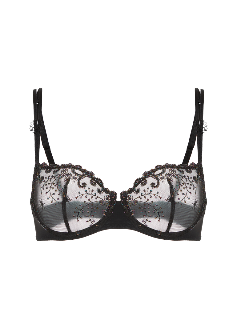 Delice Sheer Demi Bra Gem Black Simone Perele