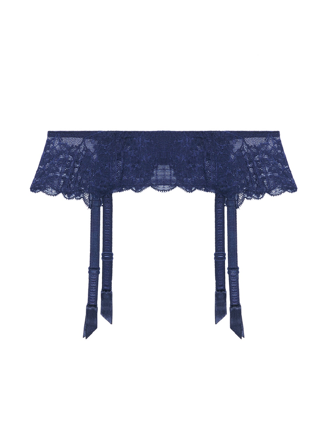 Simone Pérèle | Reve Suspender Belt - Cosmic Blue