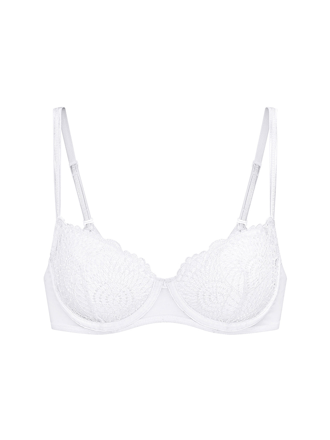 Reflet Sheer Demi Bra White Simone Perele