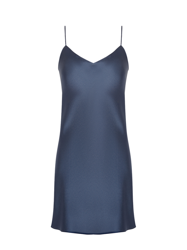 Dream Silk Dress Cinder Blue Simone Perele