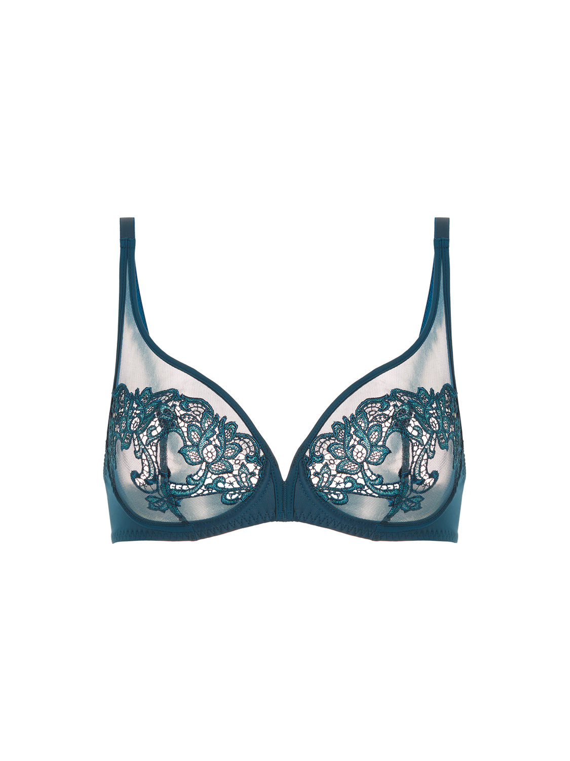 Simone Perele Saga Full Coverage Plunge Bra Prestige Blue