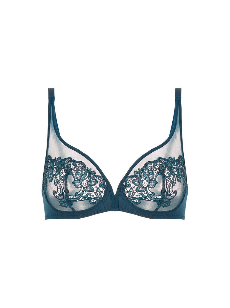 Simone Perele Saga Full Coverage Plunge Bra Prestige Blue