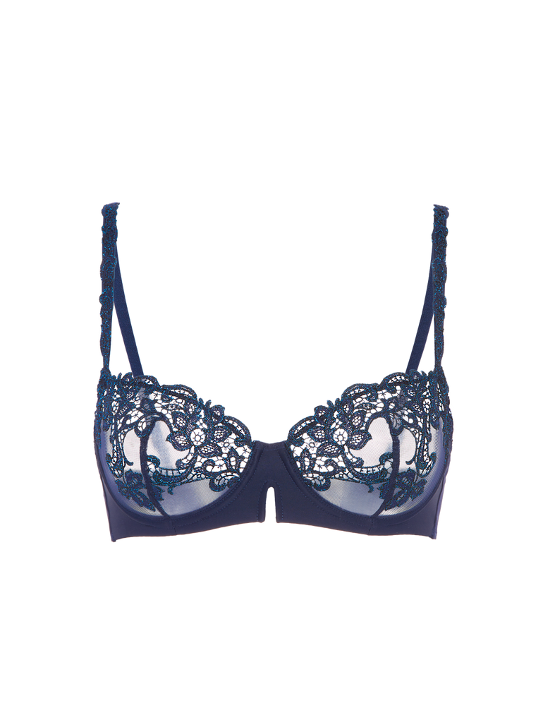 Saga Sheer Demi Bra Sapphire Simone Perele