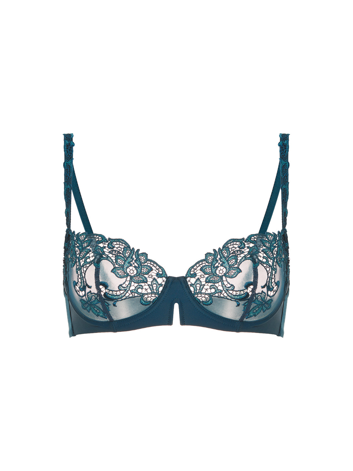 Simone Perele Saga Sheer Demi Bra Prestige Blue