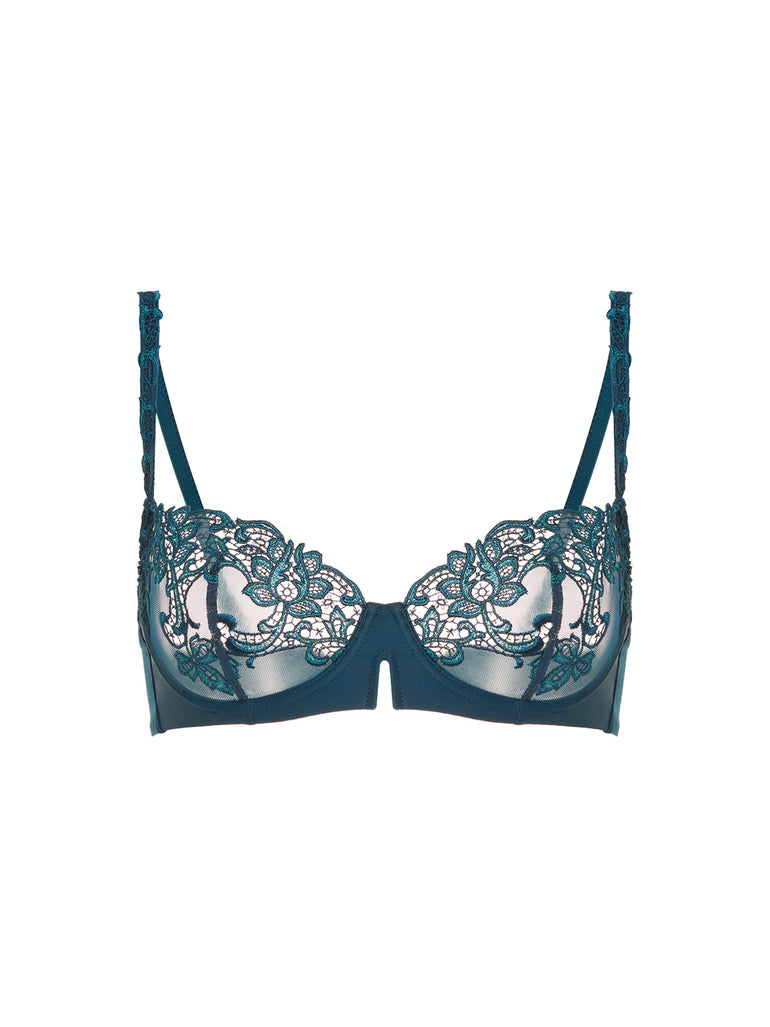 Simone Perele Saga Sheer Demi Bra Prestige Blue