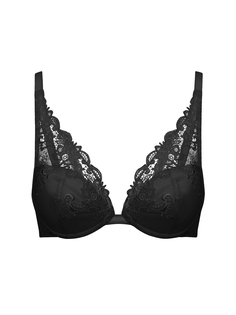 Saga Triangle Contour Bra Black Simone Perele