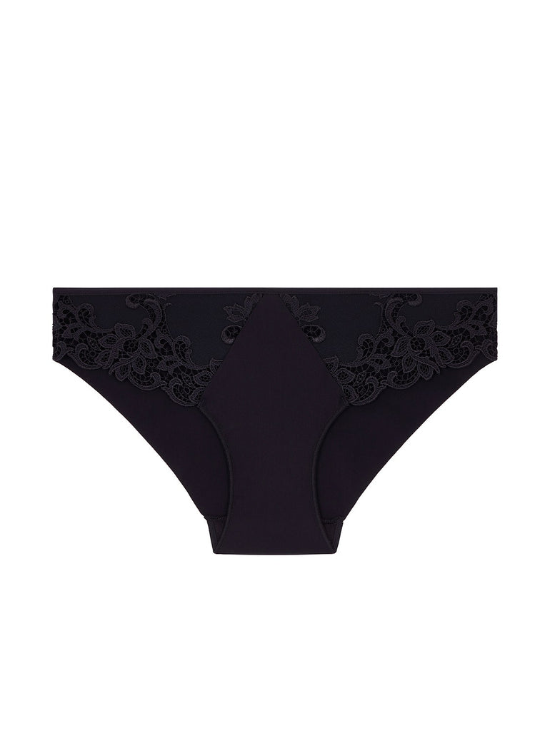 by Chantelle Ondine Briefs Tanga Mid Rise Invisible Knickers Lingerie Black