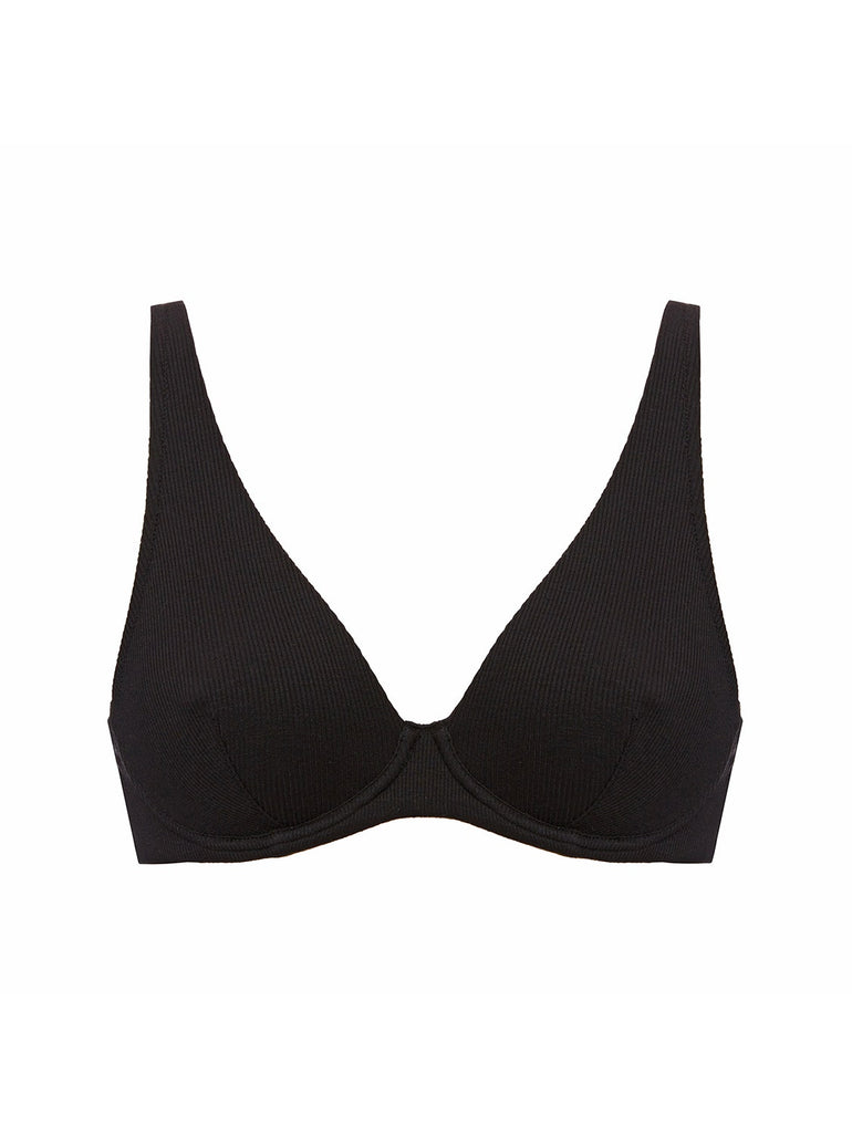 $118 Simone Perele Women's Black Solid Velia Strapless Bra Size EU