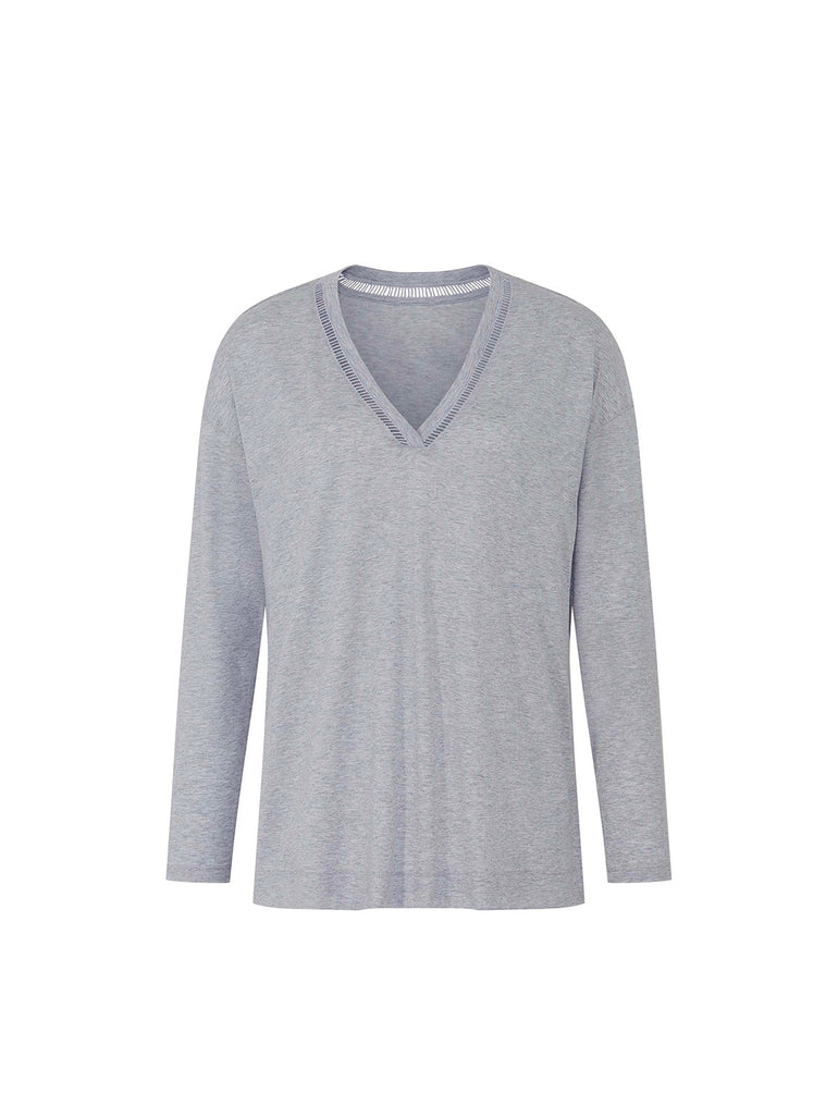 Brume Long Sleeve Top Mineral Grey Simone Perele