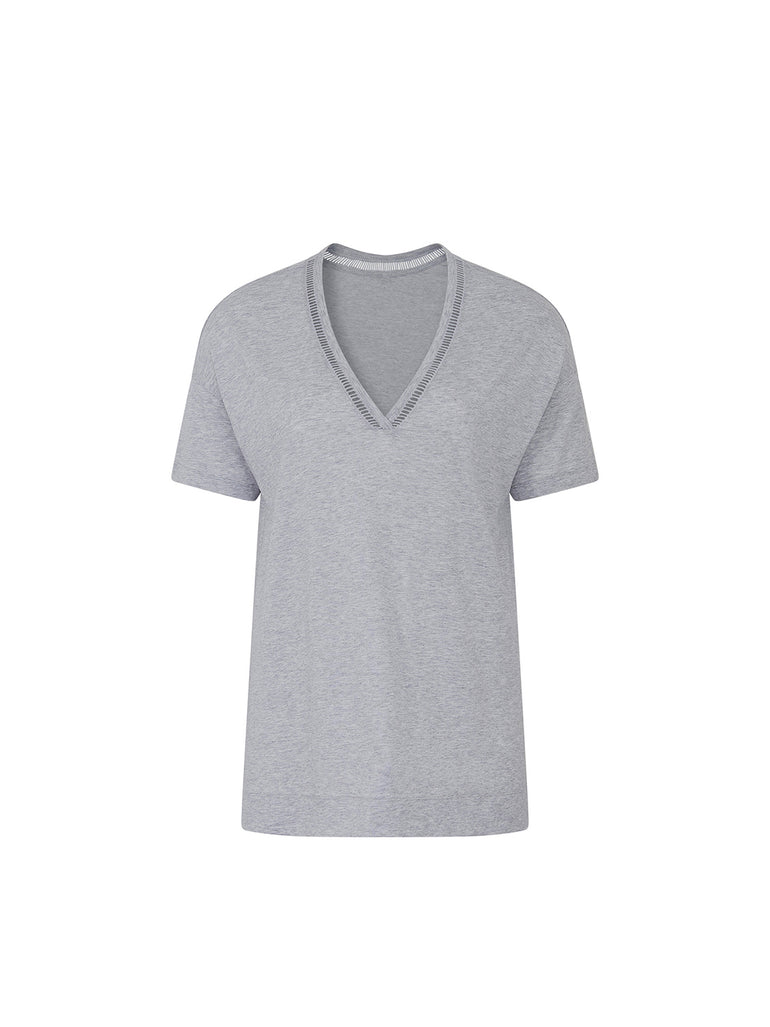 Brume Short Sleeve Top Mineral Grey Simone Perele