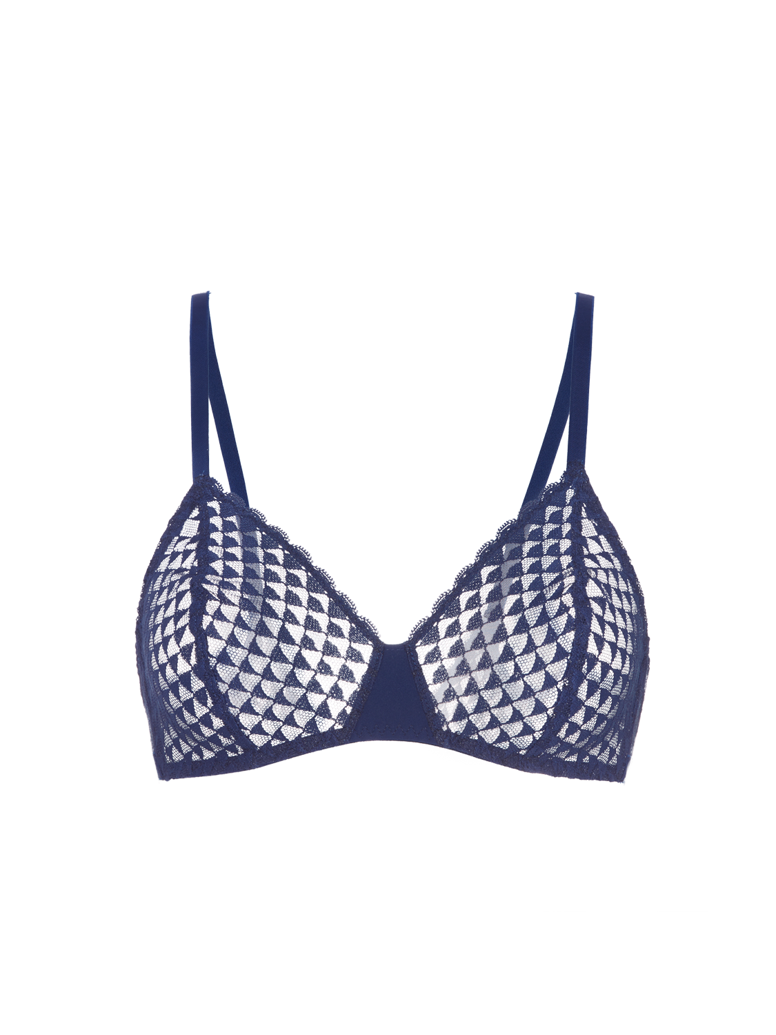 Subtile Wireless Triangle Bra - Midnight