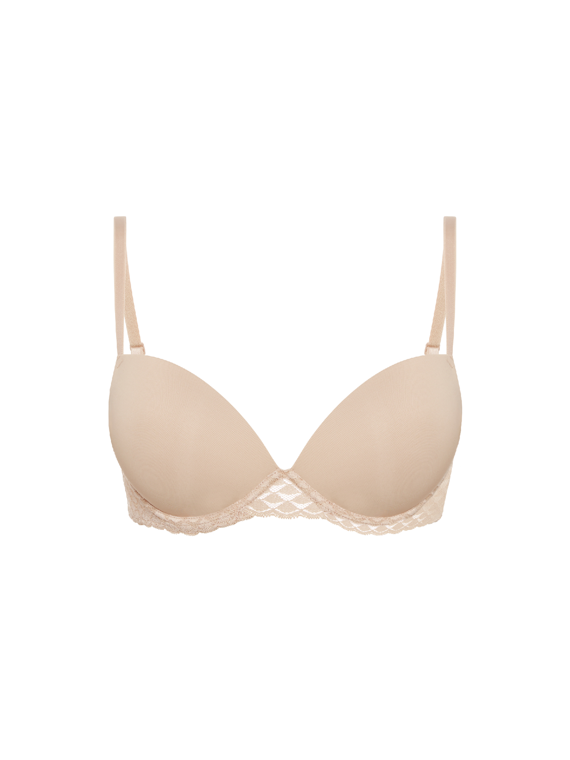 Soutien gorge 80B coqué push up en dentelle fleurie orange corail Soutien gorge 80B coqué push up en dentelle fleurie orange corail