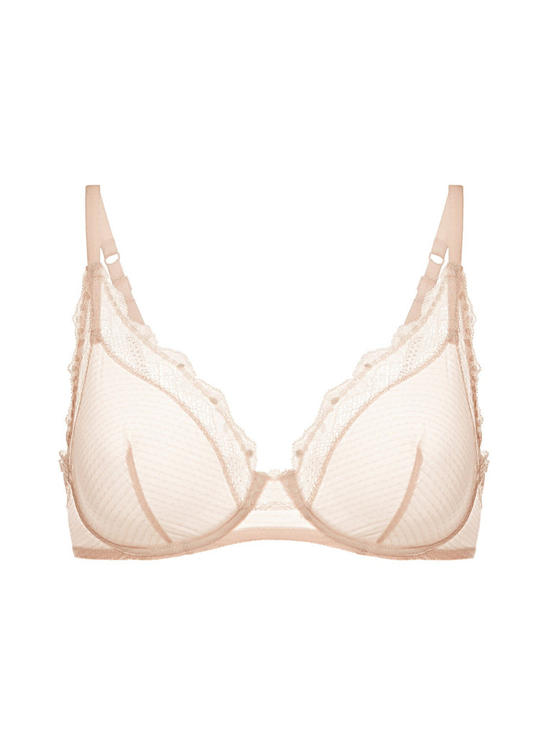 Candide Underwire Plunge Bra Sakura Pink Simone Perele