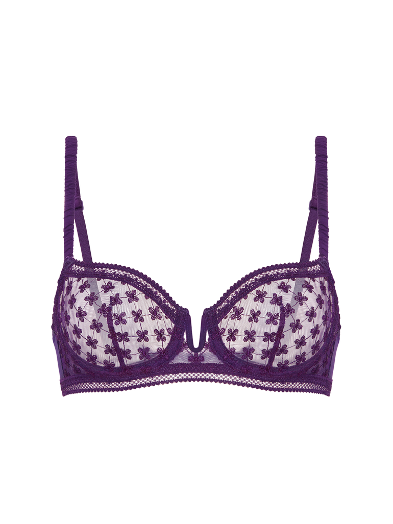 Hortense Sheer Demi Bra Euphoria Purple Simone Perele