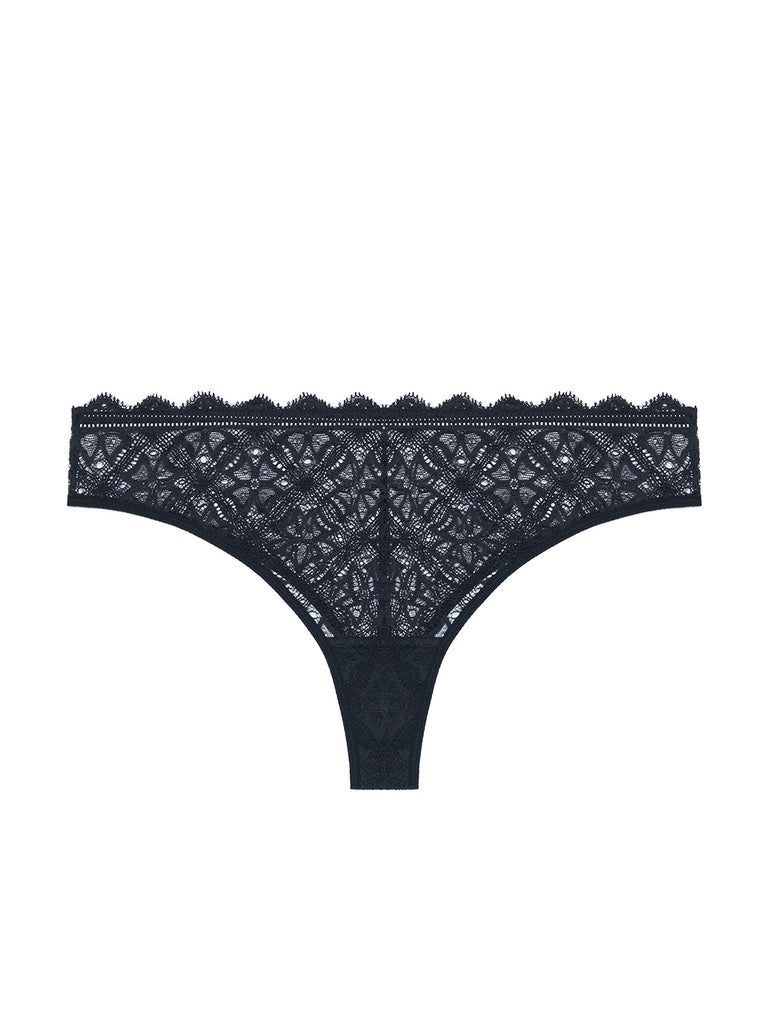 Escale Tanga Panty Black Simone Perele