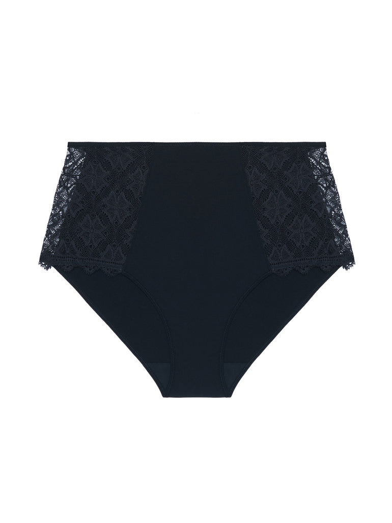 Escale Retro Brief Panty Black Simone Perele