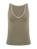 Aurore Sleeveless Tank - Clay Green