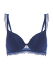 Canopée 3D Plunge Bra Midnight Blue Simone Perele