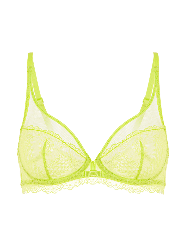 Canopée Full Coverage Plunge Bra Lime Simone Perele