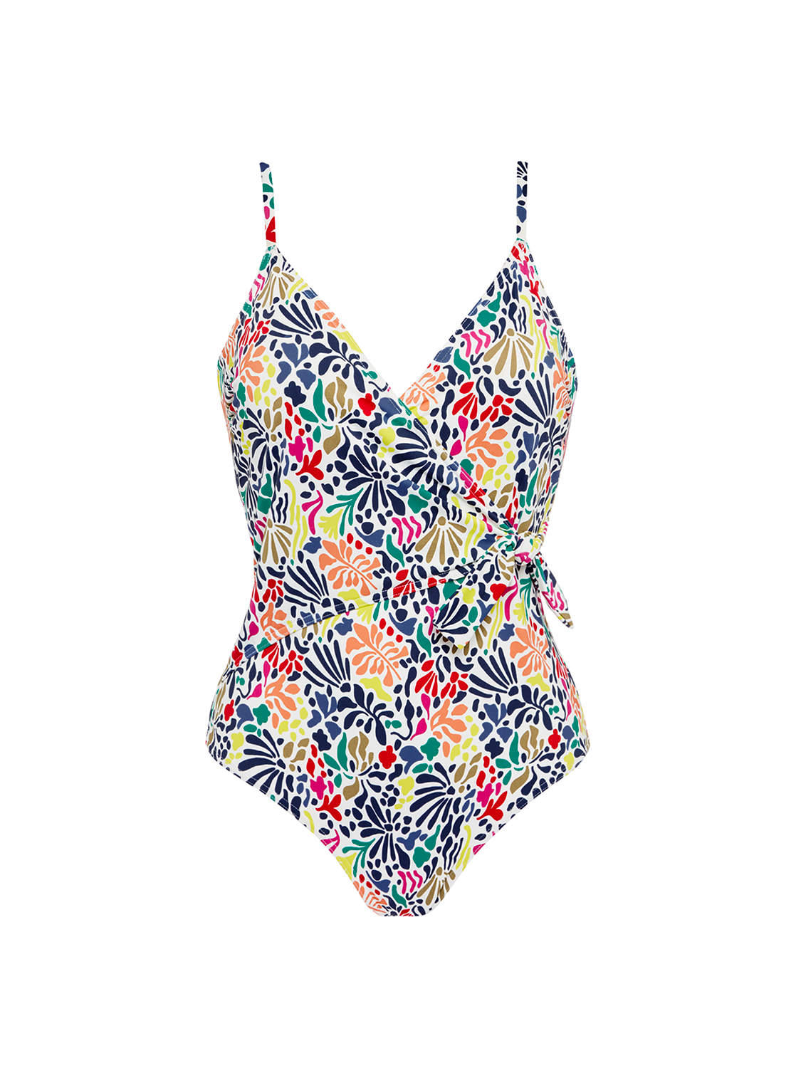 Boheme Wireless Padded One-Piece - Tropic White Print
