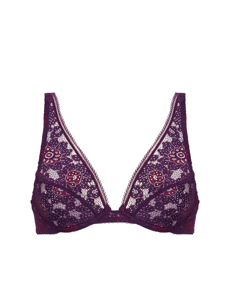 Festive Underwire Triangle Bra Eurphoria Purple Simone Perele