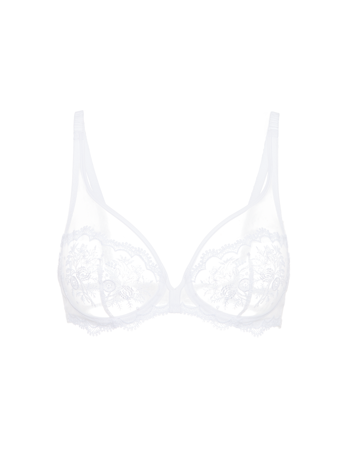 Intrigue Full Coverage Plunge - White