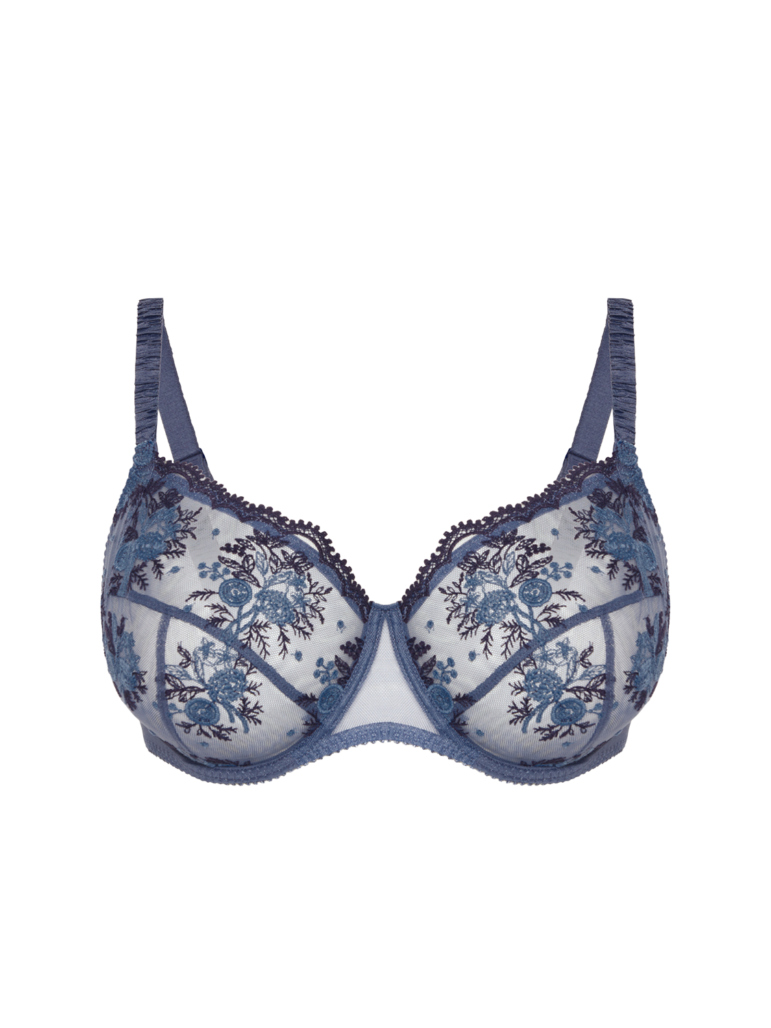 Intrigue Full Cup Bra Cinder Blue Simone Perele