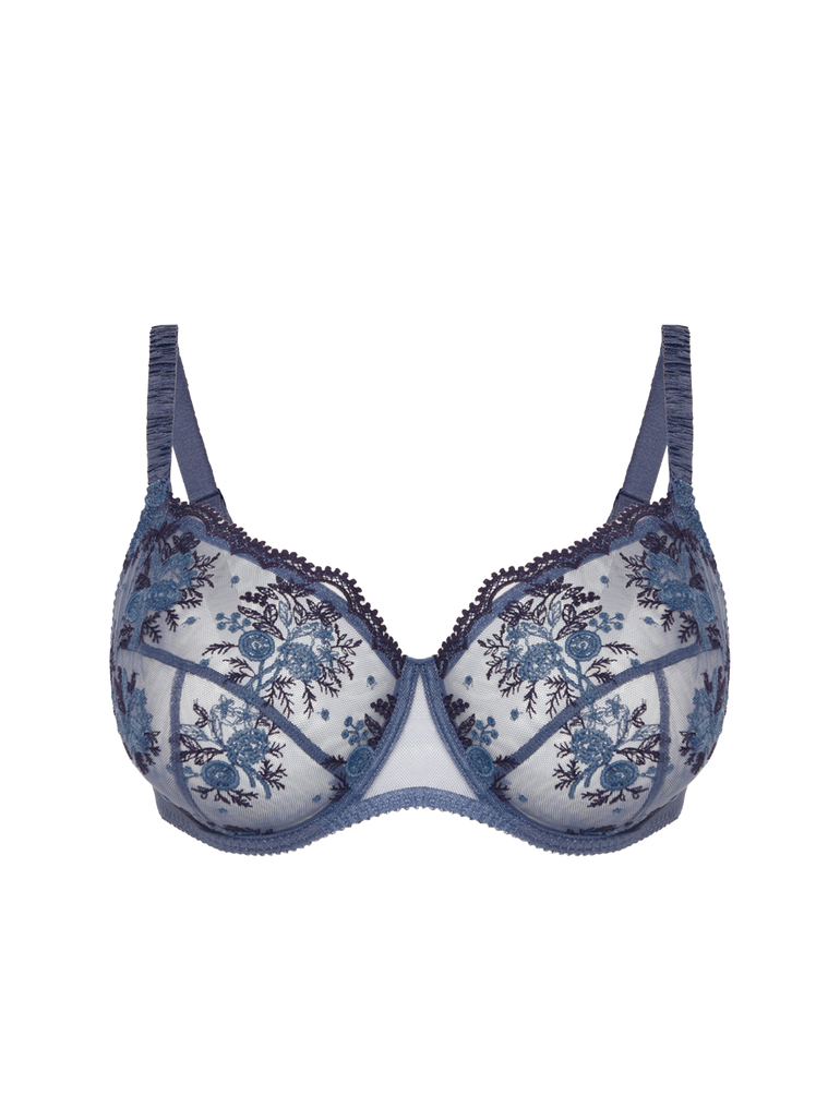 Intrigue Full Cup Bra Cinder Blue Simone Perele