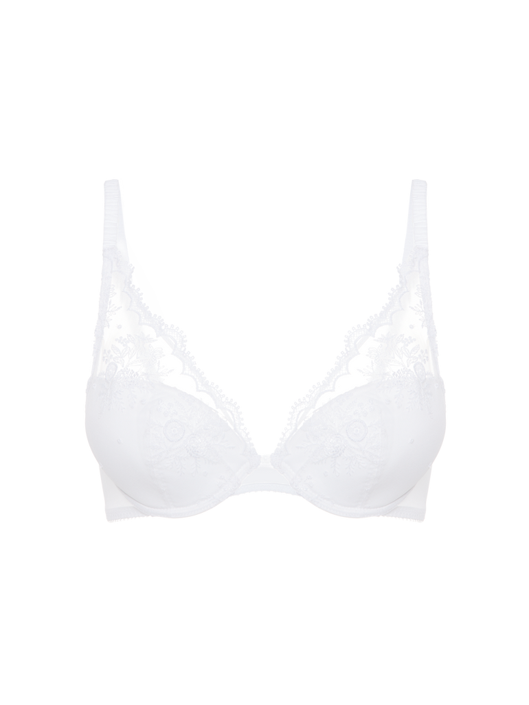 Intrigue Triangle Contour Bra White Simone Perele
