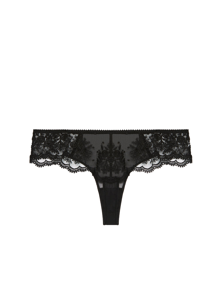 Intrigue Tanga Panty Black Simone Perele
