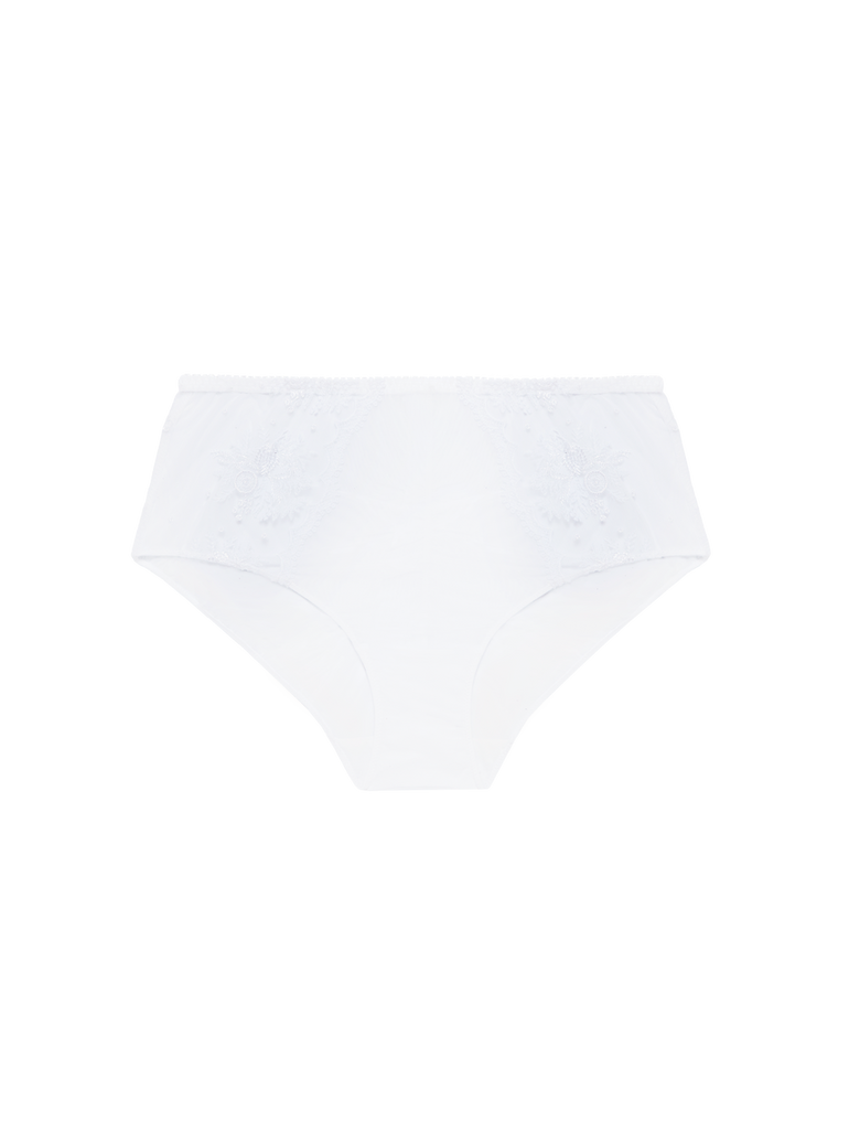 Intrigue Retro Brief Panty White Simone Perele