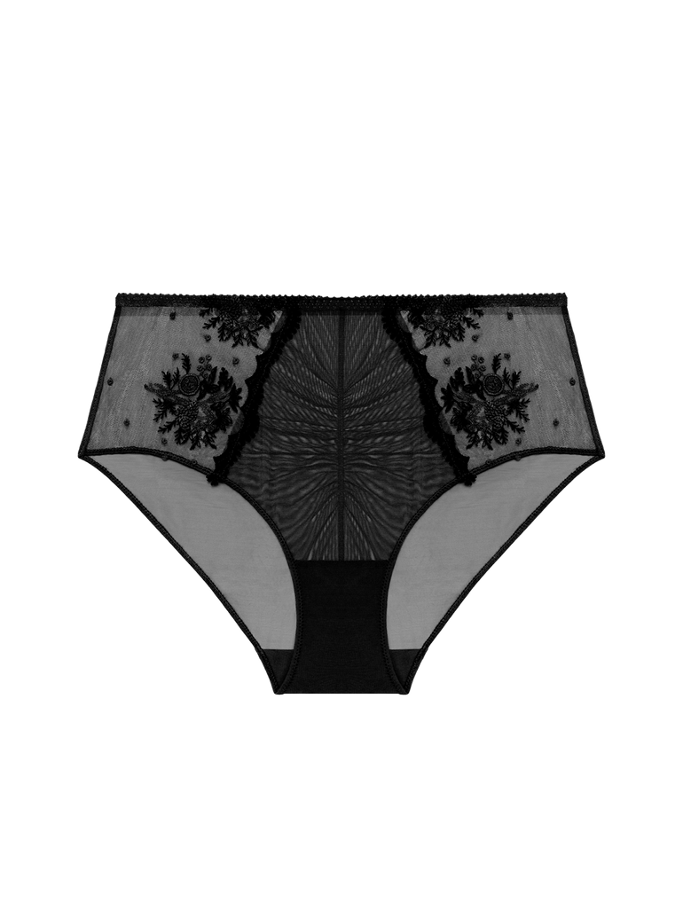 Intrigue Retro Brief Panty Black Simone Perele