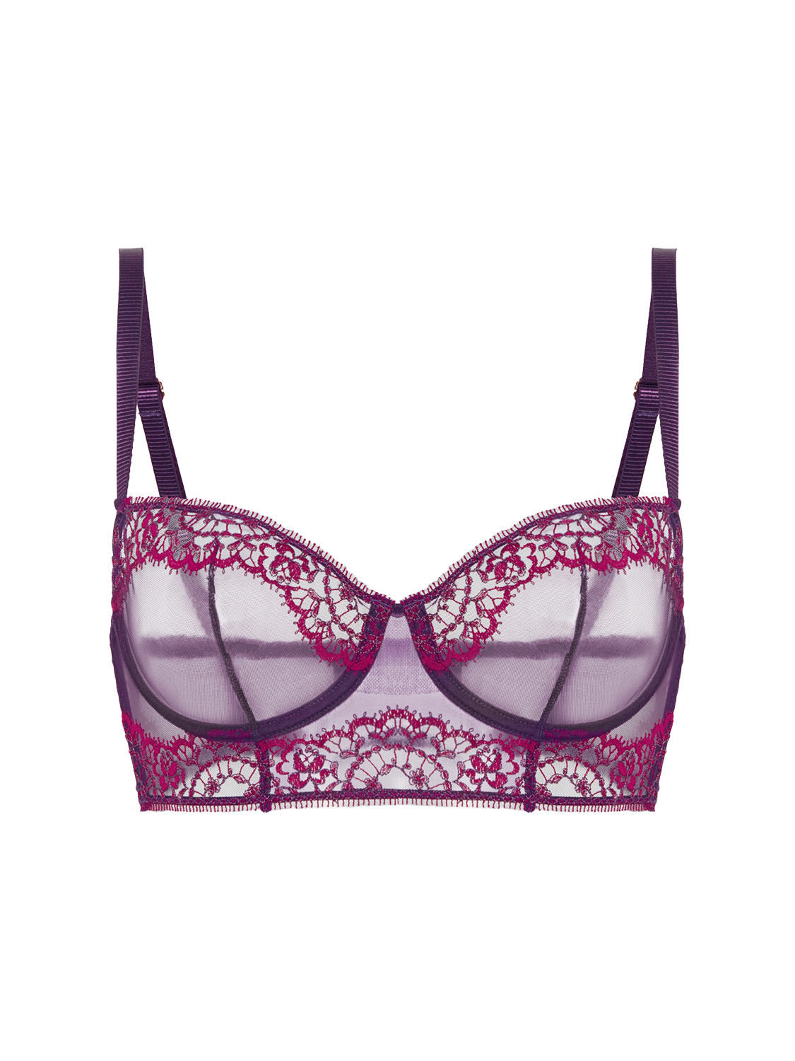 Celeste Sheer Demi Bra Euphoria Purple Simone Perele