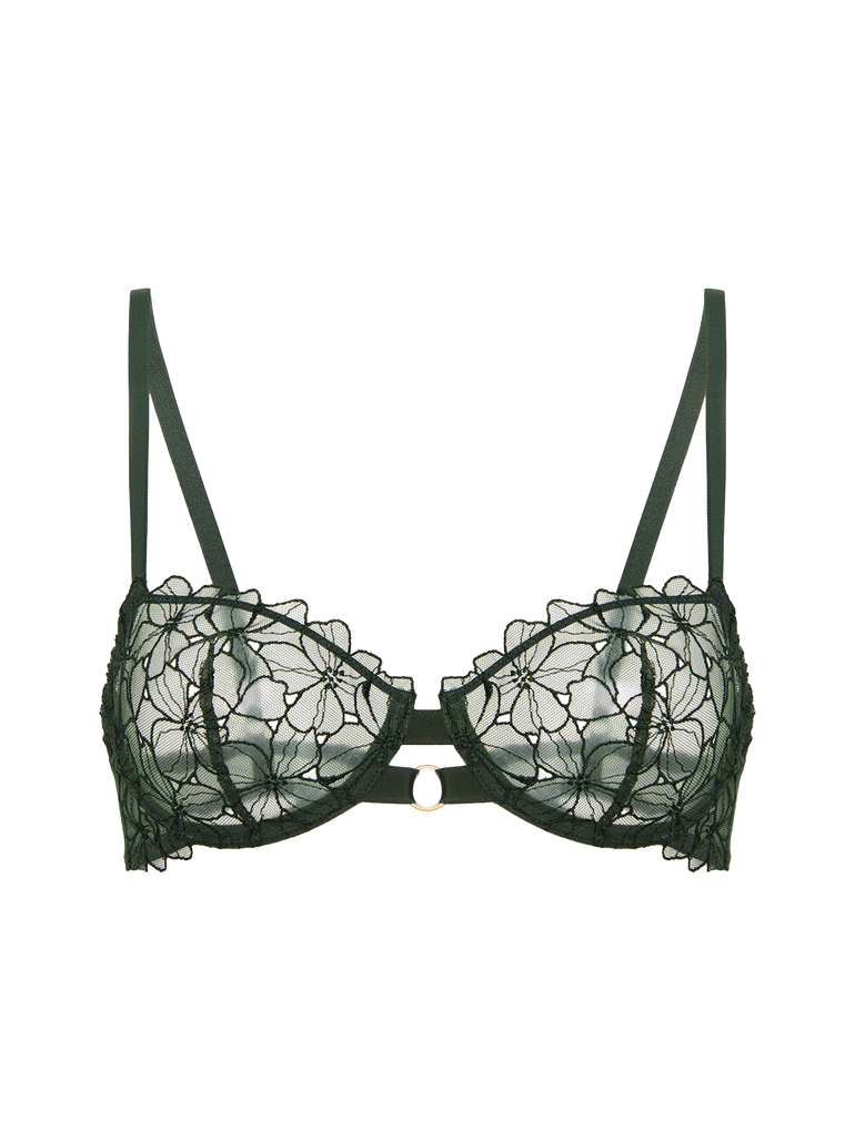 Jeanne Sheer Demi Bra Clover Green Simone Perele