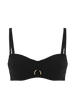 Palmeraie Underwire Bandeau Swim Black Simone Perele