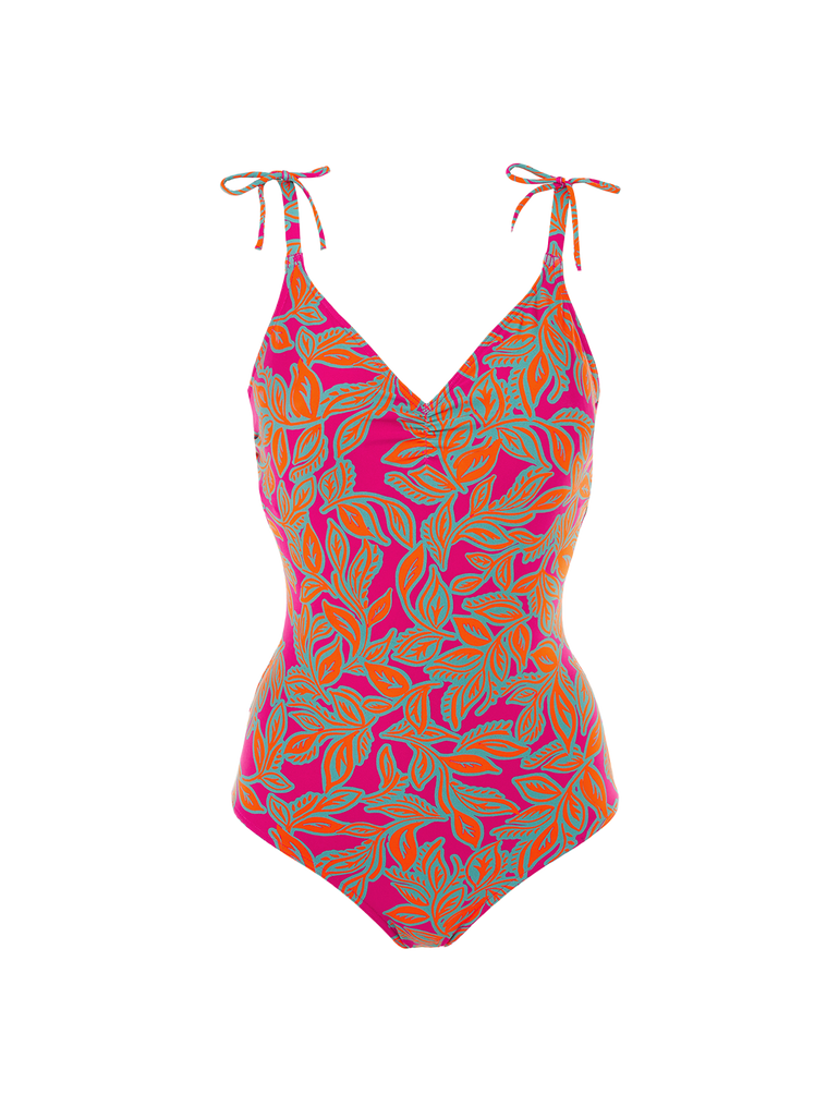 Melia Wireless Padded One Piece Swim Menara Pink Simone Perele