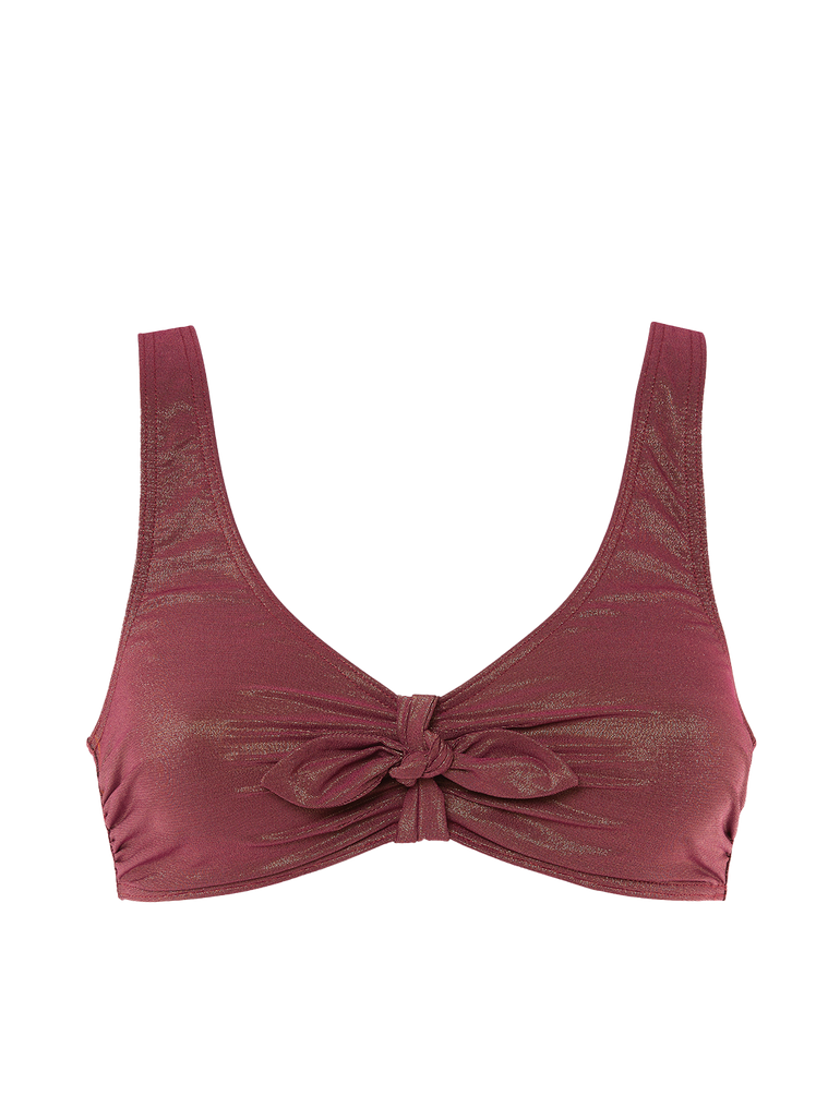 Daphné Wireless Triangle Swim Lurex Dark Purple Simone Perele