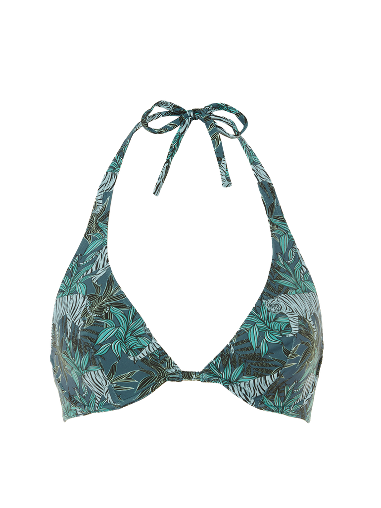 Agathe Underwire Triangle Swim Jungle Night Print Simone Perele