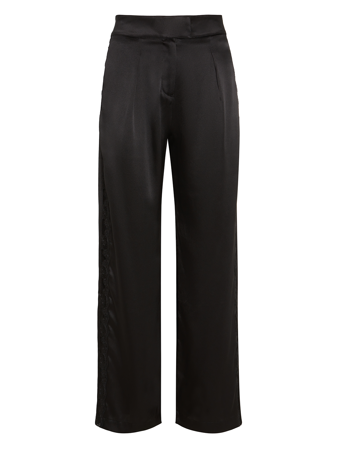 Love Me Silk Trousers- Black