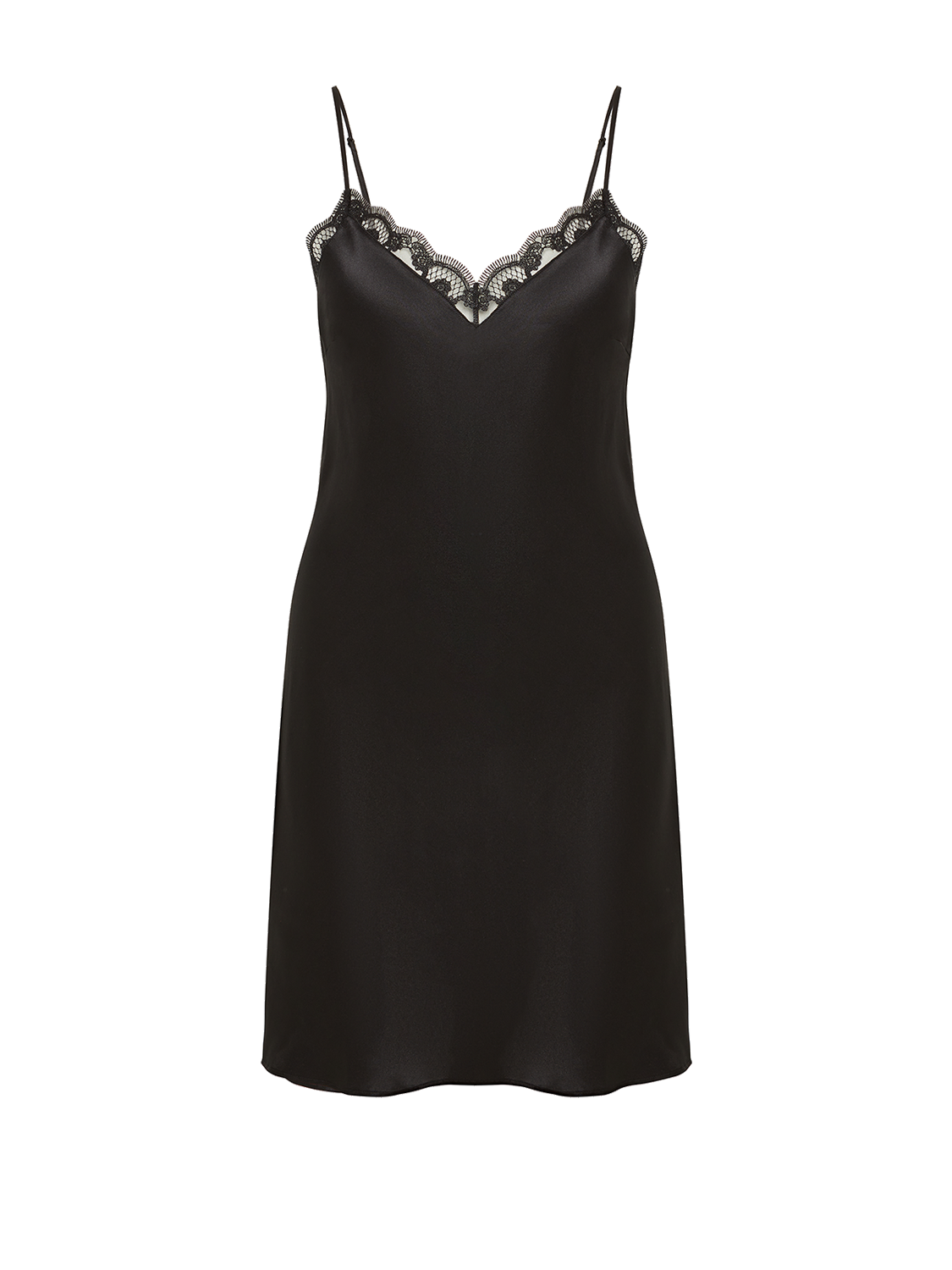 Love Me Silk Nightdress - Black